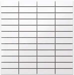 Ceramic mosaic on mesh for bathroom or kitchen 298mm x 298mm - Bricks Intro