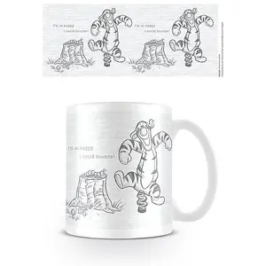 Winnie the Pooh Bounce Mug Black/White (One Size)