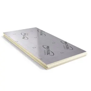 Recticel Instafit Polyisocyanurate 25mm Insulation board (L)1.2m (W)0.6m, Pack of 7