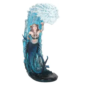 Anne Stokes Water Elemental Sorceress Collectable Figurine Light Blue/Navy (One Size)