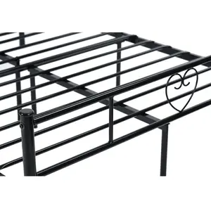 Aaru Bed Frame White / European Double (140 x 200cm)