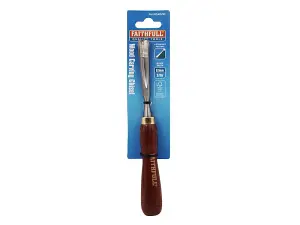 Faithfull V-Straight Parting Carving Chisel 9.5mm (3/8in)