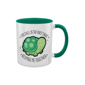 Grindstore This Shell Is The Only Thing Inner Two Tone Mug White/Green/Black (One Size)