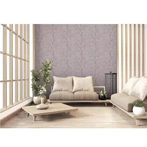 AS Creation Cherry Blossom Floral Flower Trail Wallpaper Grey Pink Beige 37912-2