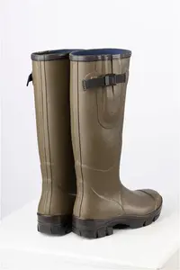 Rydale Men's Neoprene Lined Wellington Boots - Lisset - Light Khaki 12