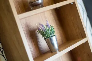 Bathroom Furniture Set: 600 Vanity Sink Freestanding Cabinet Slim Storage Shelf Oak Effect Classic