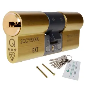 GreenteQ Orion 3 Star Euro Cylinder - 40/45 (85mm), Brass