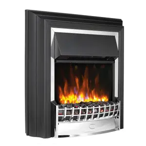 Dimplex Cheriton Deluxe 2kW Gloss Chrome effect Electric Fire