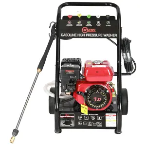 7 HP Portable Petrol High Powered  Water Pressure Washer with Spray Gun