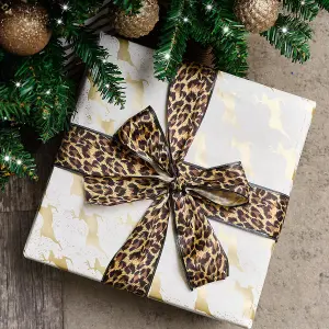 Melody Maison Animal Print Christmas Tree Ribbon - 270cm