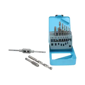 Metric MM Tap And Drill Set M3 - M12 Taps 2.5mm - 10.2mm Drills 15pc