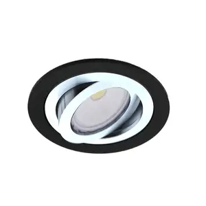 Luminosa Helium Recessed Downlight Light Round Black