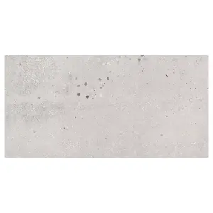 Mythos Matt White Concrete Effect Porcelain Outdoor Tile - Pack of 52, 37.44m² - (L)1200x(W)600