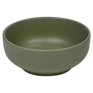 Queensway Home & Dining 26cm Diameter 32 Pcs Green Coloured Stone Ceramic Dinnerware Plates Pasta Bowls Set