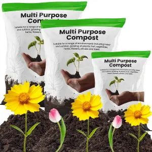 40 Litre (2 x 20L) Multi-Purpose Compost With Nutrient Enhanced Formula & Wetting Agent Ideal For Garden