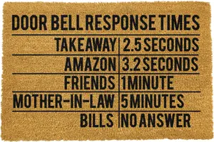 Door Bell Response Times Doormat