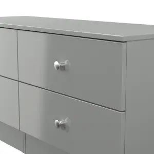 Yarmouth Ready assembled Grey 4 Drawer Bed box (H)495mm (W)1100mm (D)390mm