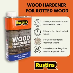 Rustins Wood Hardener for Rotted Wood - 500ml