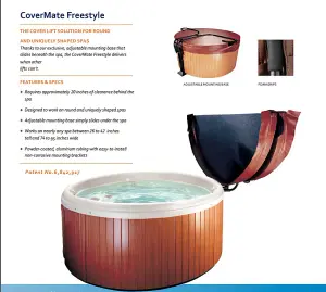 Covermate Freestyle Round Hot Tub Cover Lifter