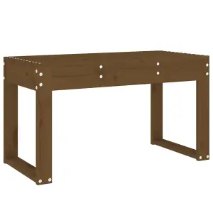 Berkfield Garden Bench Honey Brown 80x38x45 cm Solid Wood Pine