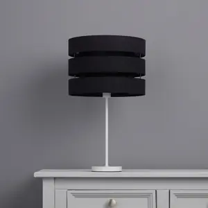 Trio Black Contemporary Light shade (D)28cm