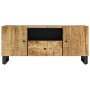 Berkfield TV Cabinet 105x33.5x46 cm Solid Wood Mango&Engineered Wood