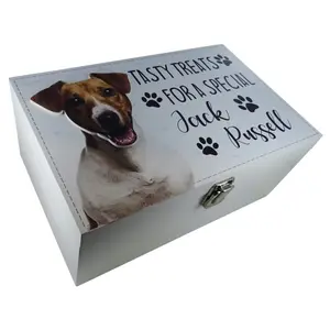 Jack Russell Dog Treat Box Duncan Decorative Box