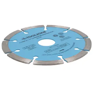 115mm 4-1/2in Segmented Diamond Cutting Disc Blade Stone Brick Angle Grinder 4pc