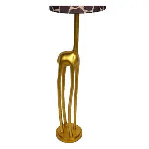 Lucide Extravaganza Miss Tall Retro Floor Lamp 31.5cm- 1xE27 - Matt Gold, Brass