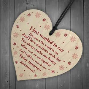 Handmade Anniversary Gift For Him Or Her Wood Heart Valentines Gift For Husband Wife