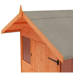 INSATLLED - 8ft x 8ft (2.35m x 2.35m) Wooden Summer APEX Shed (12mm T&G Floor + Roof) (8 x 8) (8x8)