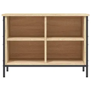 Berkfield Shoe Cabinet Sonoma Oak 69x35x50 cm Engineered Wood