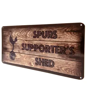 Tottenham Hotspur FC Supporters Shed Plaque Brown (One Size)