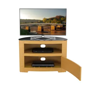 AVF Affinity Blenheim Plus 80cm Curved TV Stand, for TVs up to 40" - Oak