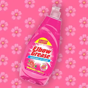 Elbow Grease Washing Up Liquid Pink Blush 600ml - Pack of 6