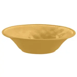 Purely Home Crackle Gold Melamine Low Bowl