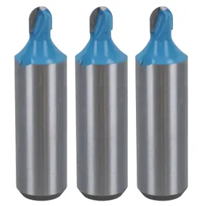 3 Pack TCT Cove Box Router Bit 6mm D 3.2mm Radius Cut Cutting Tool 1/2 Shank