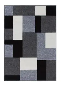 Modern Rug, Easy to Clean Geometric Rug, 11mm Thickness Modern Rug for Bedroom, Living Room & Dining Room-160cm X 230cm