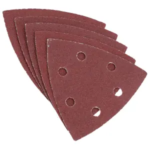 100 Hook Loop Delta Sanding Abrasive Discs Pads 93mm Triangle 80 Grit Medium