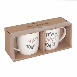 Mr & Mrs Always Right  Ceramic Mug Set