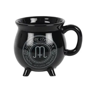 Anne Stokes Mabon Cauldron Heat Changing Mug Black/Green/Yellow (One Size)