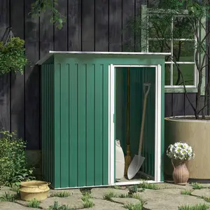 Brayle 5 ft. x 3 ft. Galvanised Steel Pent Storage Shed