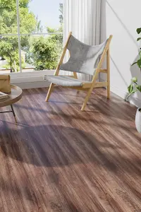 14 PCS Wood Effect Vinyl Floor Tiles with Interlocking Design, Wood Grain SPC Vinyl Flooring Pack, Covers 3.12 m²