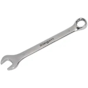 Premium 19mm Hardened Steel Combination Spanner with Polished Chrome Finish