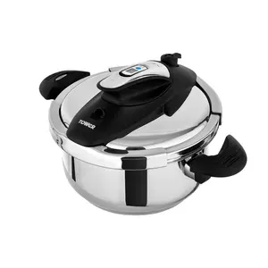 Tower T920002 Pressure Cooker, Twist/Turn Lid, Stainless Steel, 4 Litre, 22 cm 4L