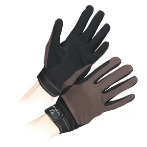 Aubrion Unisex Adult Mesh Riding Gloves Brown (S)