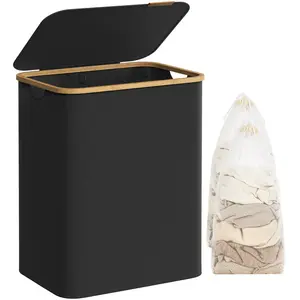 Laundry Hamper with Handles Ink Black