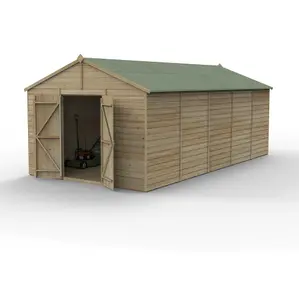 Beckwood 10x20 Apex Shed - No Windows - Double Door