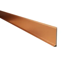 ILCOM Stainless steel Skirting board 80mm x 2700mm - Copper Brushed