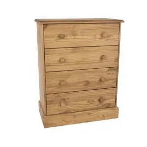 4 drawer chest of drawers, Antique waxed, Cotswold collection